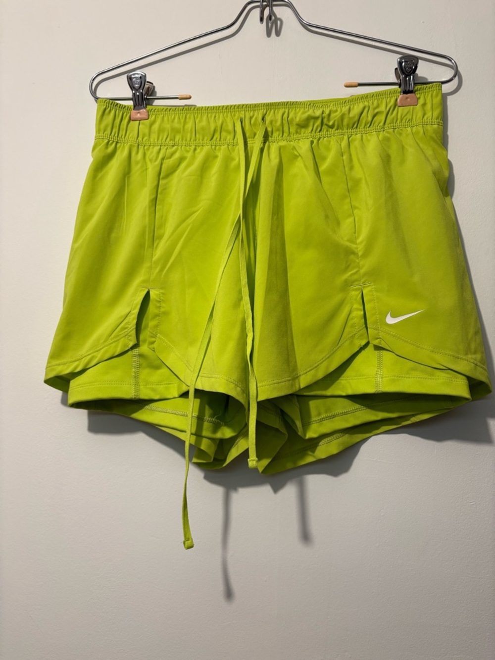 Nike Women's Neon Green Athletic Running Shorts
